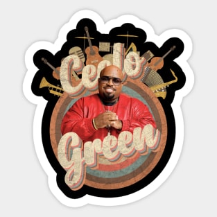 Ceelo Green // Music Tour Vintage Retro Style Sticker